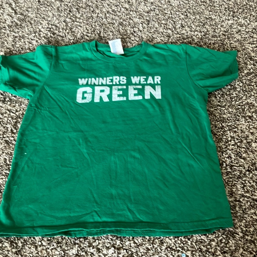 Port and Company Kids Green Long Sleeve Tee